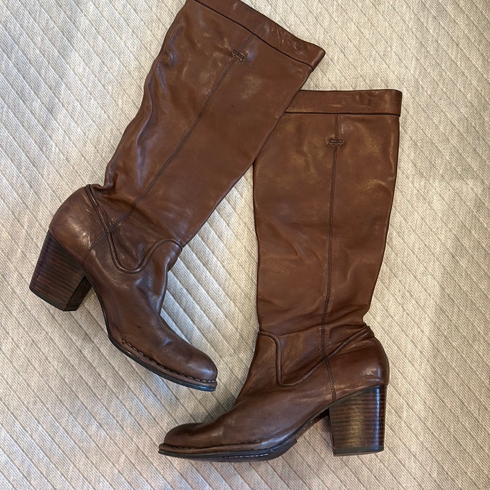 Frye tall brown boots